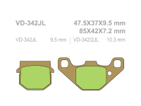 VESRAH Тормозные колодки  VD-342JL