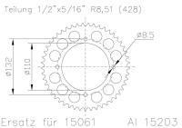 ESJOT Звезда ведомая 51-15203 47 (moto parts)