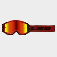 LS2 Очки кроссовые CHARGER PRO Goggle с прозрачной линзой красный