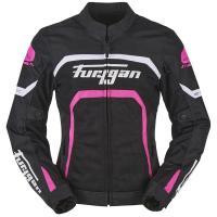 [FURYGAN] Мотокуртка женская MYSTIC EVO Vented текстиль, цвет Черный/Белый/Розовый
