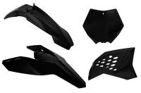RTech Комплект пластика KTM SX-SXF125-505 07-10 # EXC-EXCF125-530 08-11 черный (moto parts)