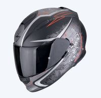 [SCORPION EXO] Мотошлем EXO-491 RUN, цвет Черный Матовый/Красный/Серый
