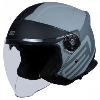 Шлем открытый со стеклом ORIGINE PALIO SCOUT, черный/серый матовый