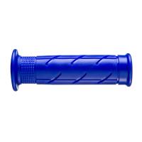 [ARIETE] Ручки руля (комплект) Scooter ASP 22-25мм/120мм, открытые, цвет Синий