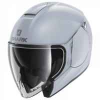 Шлем SHARK CITYCRUISER DUAL BLANK White/Silver Glossy
