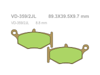 VESRAH Тормозные колодки  VD-359/2JL  (319)