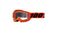 Очки 100% accuri 2 enduro goggle neon orange / clear dual lens