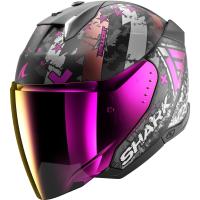 Шлем Shark SKWAL i3 JET HELLCAT Mat Black/Chrome/Violet