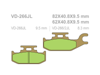 VESRAH Тормозные колодки  VD-266JL