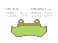 VESRAH Тормозные колодки  VD-123/3JL  (242)