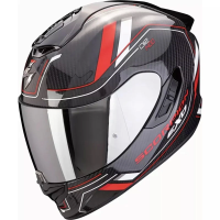 [SCORPION EXO] Мотошлем EXO-1400 EVO II CARBON AIR MIRAGE, цвет Карбон/Красный/Белый