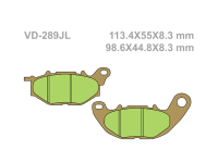 VESRAH Тормозные колодки  VD-289JL