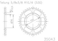 ESJOT Звезда ведомая 50-35043 51 (moto parts)