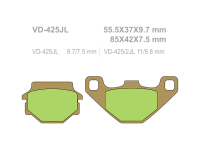 VESRAH Тормозные колодки  VD-425JL  (236)