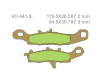 VESRAH Тормозные колодки  VD-441JL