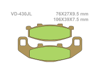 VESRAH Тормозные колодки  VD-430JL  (280)