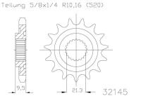 ESJOT Звезда ведущая 50-32145 14 (moto parts)