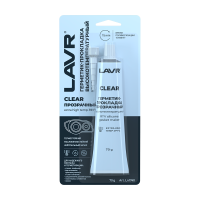 LAVR Герметик-прокладка прозрачный высокотемпературный Clear, 70 г