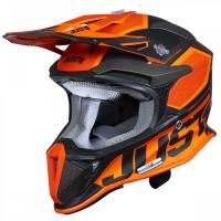 Шлем кроссовый JUST1 J18 HEXA, оранжевый/черный