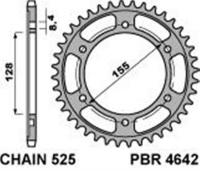 PBR Звезда задняя    4642-38   (сталь-закал)