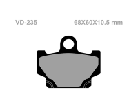 VESRAH Тормозные колодки VD 235