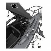 Крепление кофра SHAD Yamaha Tmax (08-11), задний