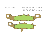 VESRAH Тормозные колодки  VD-438JL