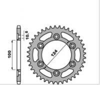 PBR Звезда задняя    1027-46  (сталь) DUCATI Z46 C45 C.520