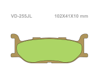 VESRAH Тормозные колодки  VD-255JL (233)