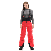 Dragonfly Штаны горнолыжные утепленные Gravity Premium WOMAN Red Fluo