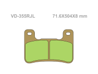 VESRAH Тормозные колодки  VD-355RJL  (289)