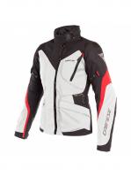 DAINESE TEMPEST 2 D-DRY JACKET - LIGHT-GRAY/BLACK/TOUR-RED куртка текст
