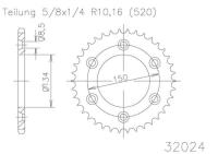 ESJOT Звезда вeдомая 53-32024 51 (moto parts)