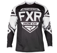 FXR MX Футболка Youth Clutch Retro MX Jersey 19 Black/White