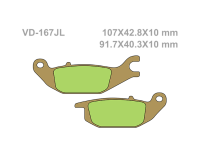 VESRAH Тормозные колодки  VD-167JL