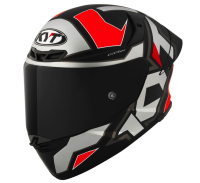 [KYT] Мотошлем TT-REVO ELECTRON, цвет Серый Матовый/Красный