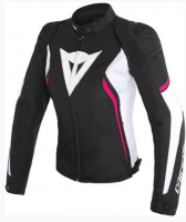 DAINESE Куртка AVRO D2 TEX жен T76 BLK//WHITE/FUXIA