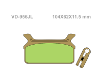 VESRAH Тормозные колодки  VD-956JL