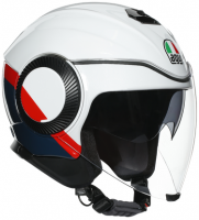 Шлем AGV ORBYT MULTI Block Pearl White/Ebony/Red-Fluo