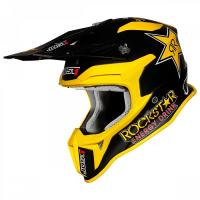 Шлем кроссовый JUST1 J18 RockStar, желтый/черный/белый