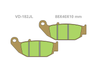 VESRAH Тормозные колодки  VD-182JL