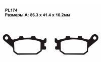 [PULLER] Тормозные колодки синтетические PL174 Sintered