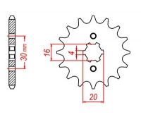 PBR Звезда передняя    2177-14 (YBR 125)