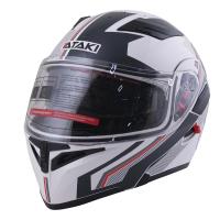 Шлем модуляр ATAKI JK902 Shape, белый/серый глянцевый