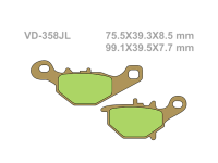 VESRAH Тормозные колодки  VD-358JL