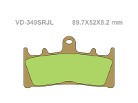 VESRAH Тормозные колодки  VD-349SRJL  (248)