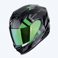 [SCORPION EXO] Мотошлем EXO-520 EVO AIR SENSUS, цвет Черный/Зеленый