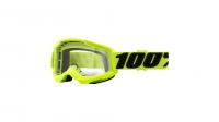 Очки 100% strata 2 goggle fluo yellow / clear lens