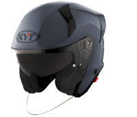 [KYT] Мотошлем TTR-JET PLAIN, цвет Серый