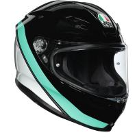 Шлем AGV K-6 MULTI Minimal Black/Pearl White/Aqua